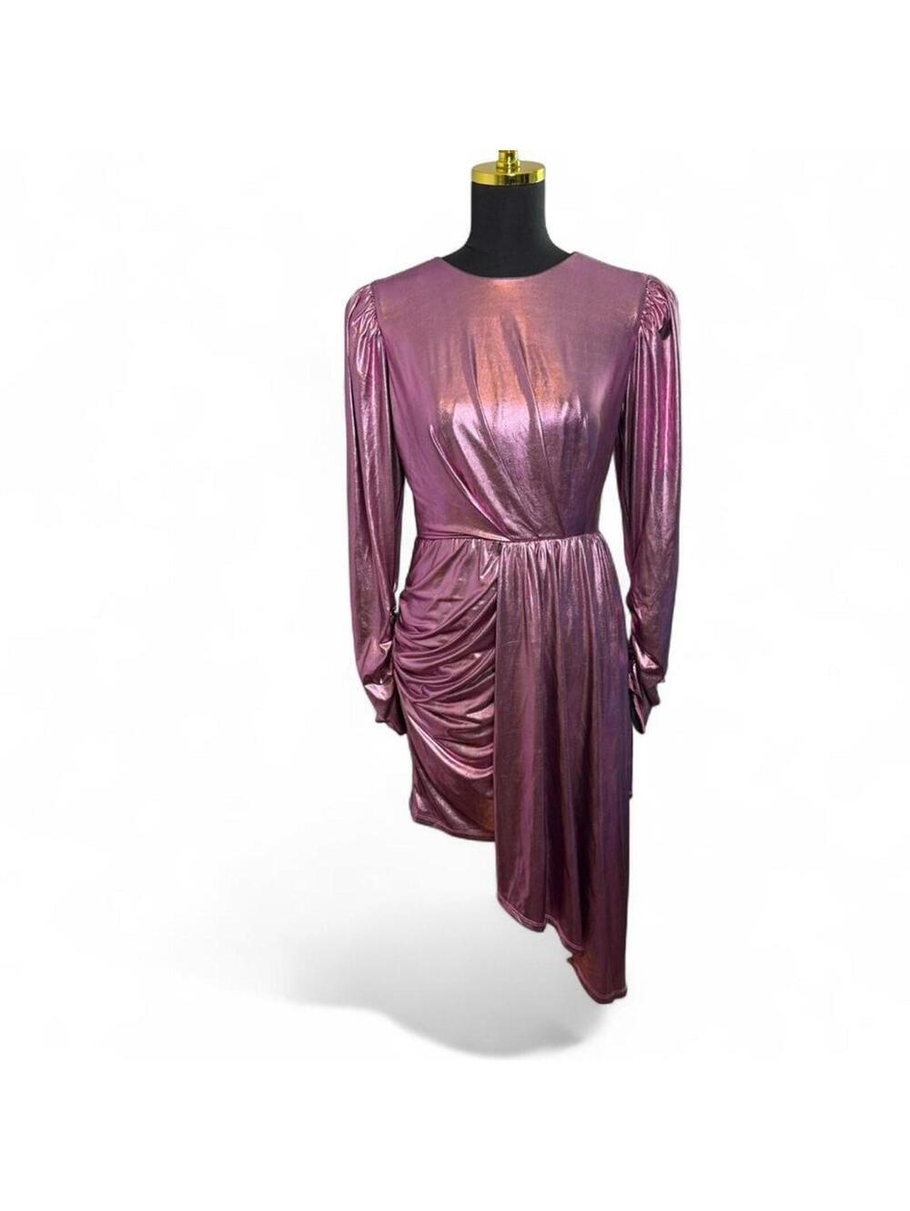 Elliatt Avalee Violet Metallic Cocktail/Party Dress Size M